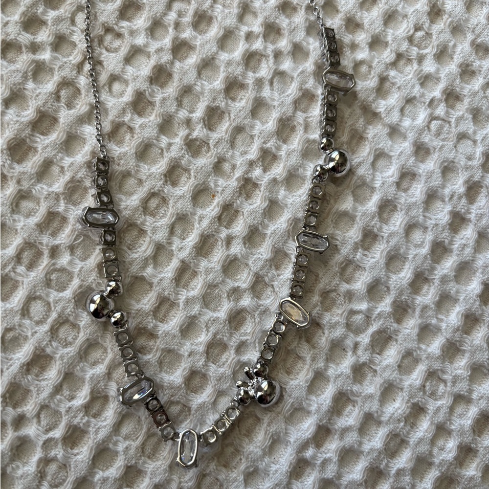 Disney x Kendra Scott Silver Mickey Mouse and Minnie Mouse Tennis Necklace - NWT - Picture 5 of 10